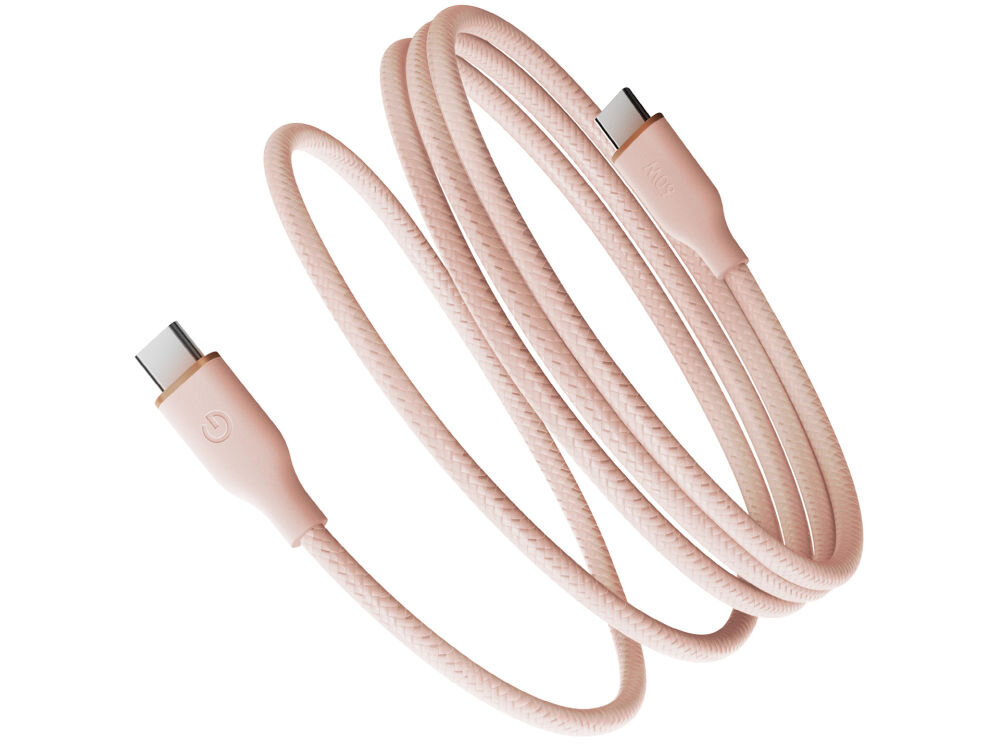 Kabel USB-C - USB-C ENERGEA Helix 60 60W 1.5 m Różowy Szybki transfer danych