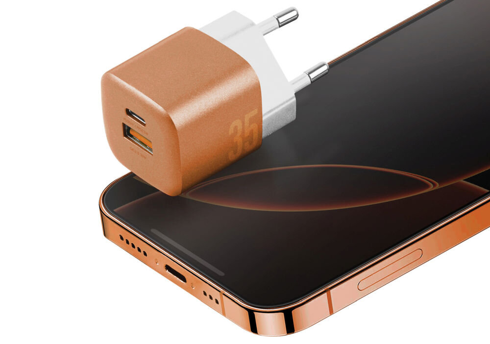 Ładowarka sieciowa ENERGEA AmpCharge GaN35 35W Pomarańczowy Zadbaj o wygodę!