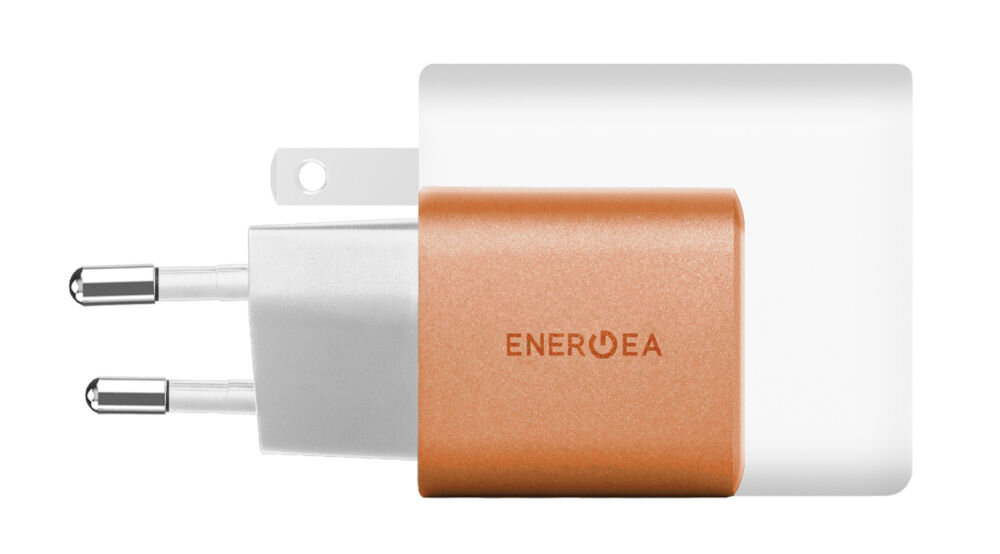 Ładowarka sieciowa ENERGEA AmpCharge GaN35 35W Pomarańczowy Bezpieczna i kompaktowa ładowanie dwóch urządzeń Systemy zabezpieczeń ochrona