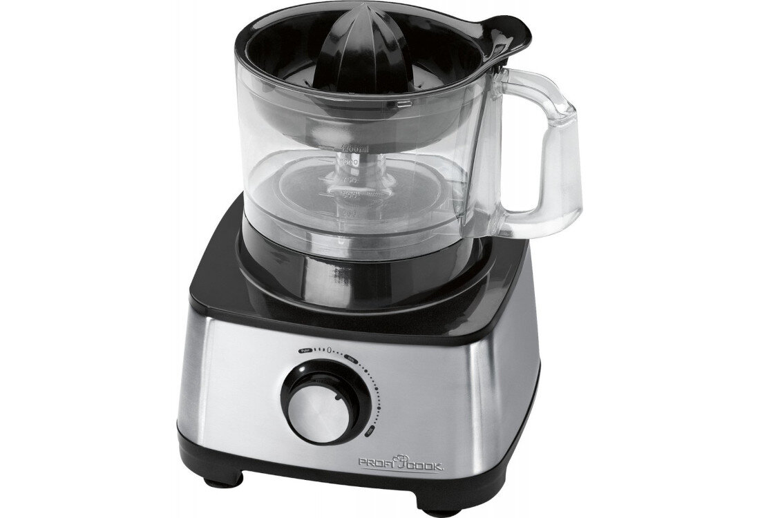 Robot kuchenny PROFI COOK PC-KM 1063 1200W z blenderem kielichowym Komfort i wygoda użycia Bezstopniowa regulacja prędkości funkcja TURBO certyfikatem FOCUS TEST DEUTSCHLANDS BESTE spełnia wysokie standardy