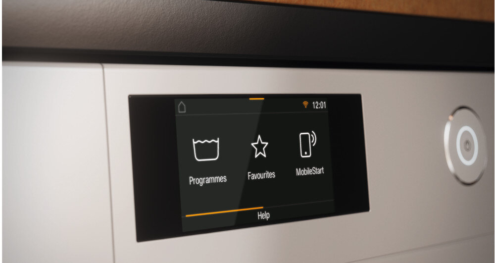 PRALKA MIELE WWI880 WCS języki opcje wskazówki teksty wyświetlacz