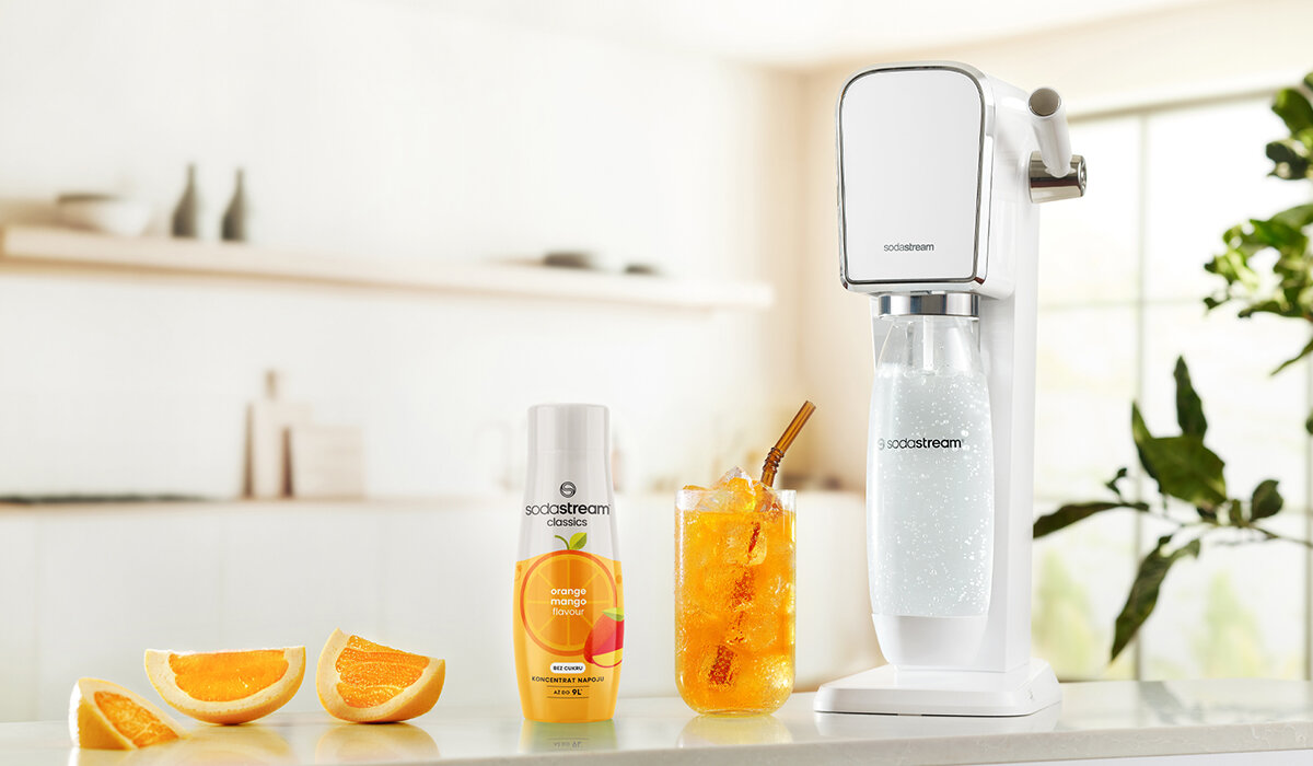 Syrop SODASTREAM Pomarańcza Mango Zero 440 ml dodatki