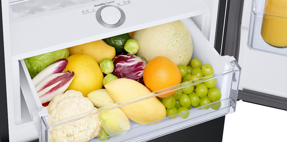 LODÓWKA SAMSUNG RB38C675CS9 EF szuflada regulacja wilgotności Humidity Fresh