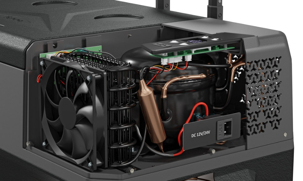 Lodowka YOLCO BX30 Carbon maly przenosny idealny wysoka jakosc wykonanie temperatura