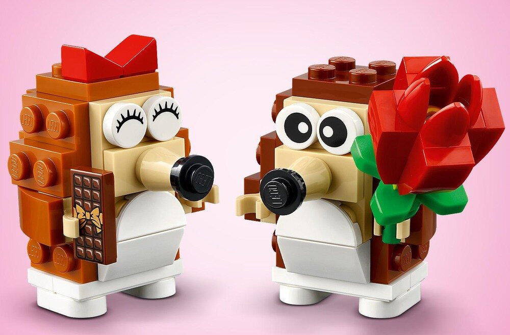 LEGO 40711 Iconic Piknik pary jeżyków  kreatywne myślenie figurki jeży  