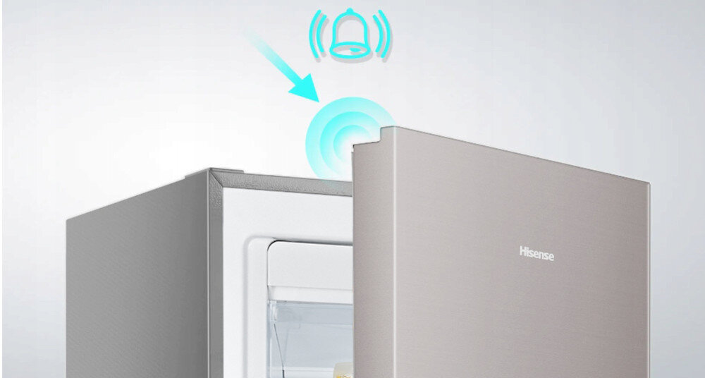 ZAMRAŻARKA HISENSE FV1N176NECE alarm otwarte drzwi dźwięk sygnał
