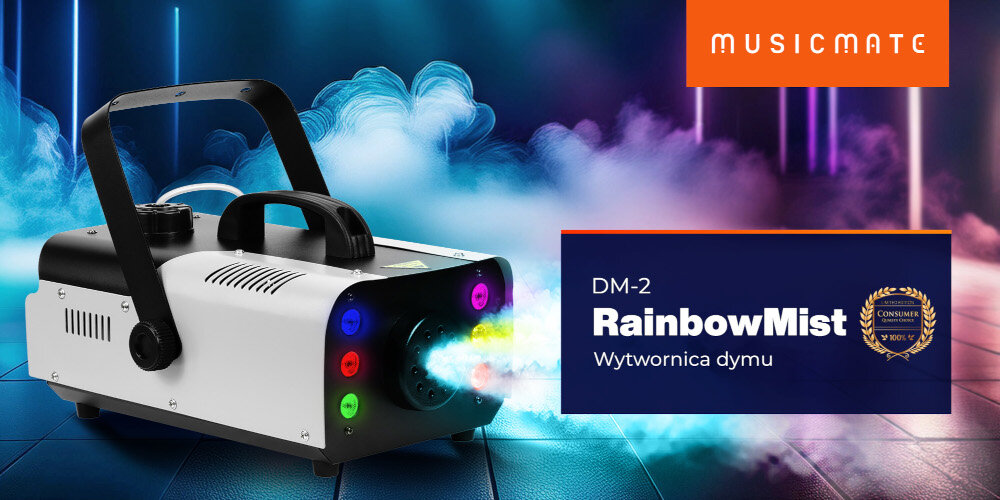 Wytwornica dymu MUSICMATE DM-2 RainbowMist - na każdą okazję