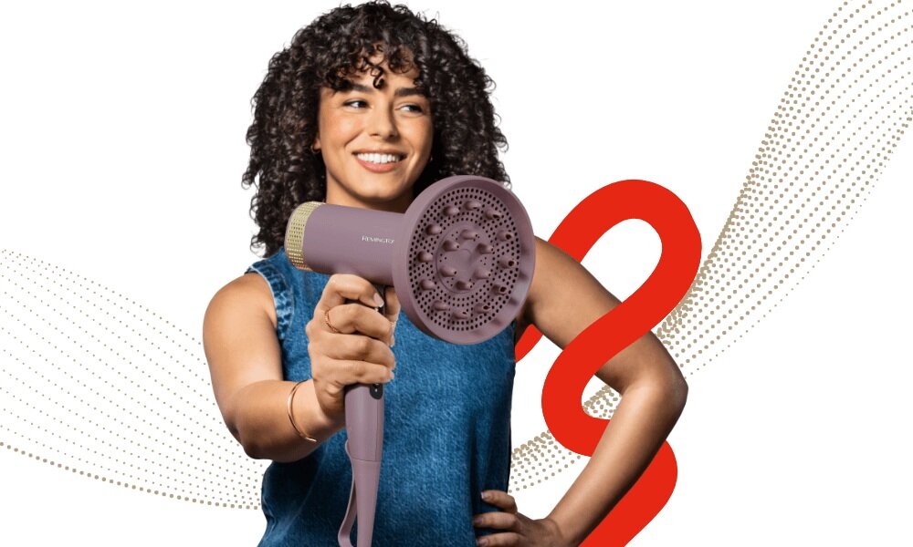 Remington suszarka EC8930 12 ustawień temperatury, ergonomiczna konstrukcja, czujnik termiczny, zimny nawiew, wyświetlacz LED