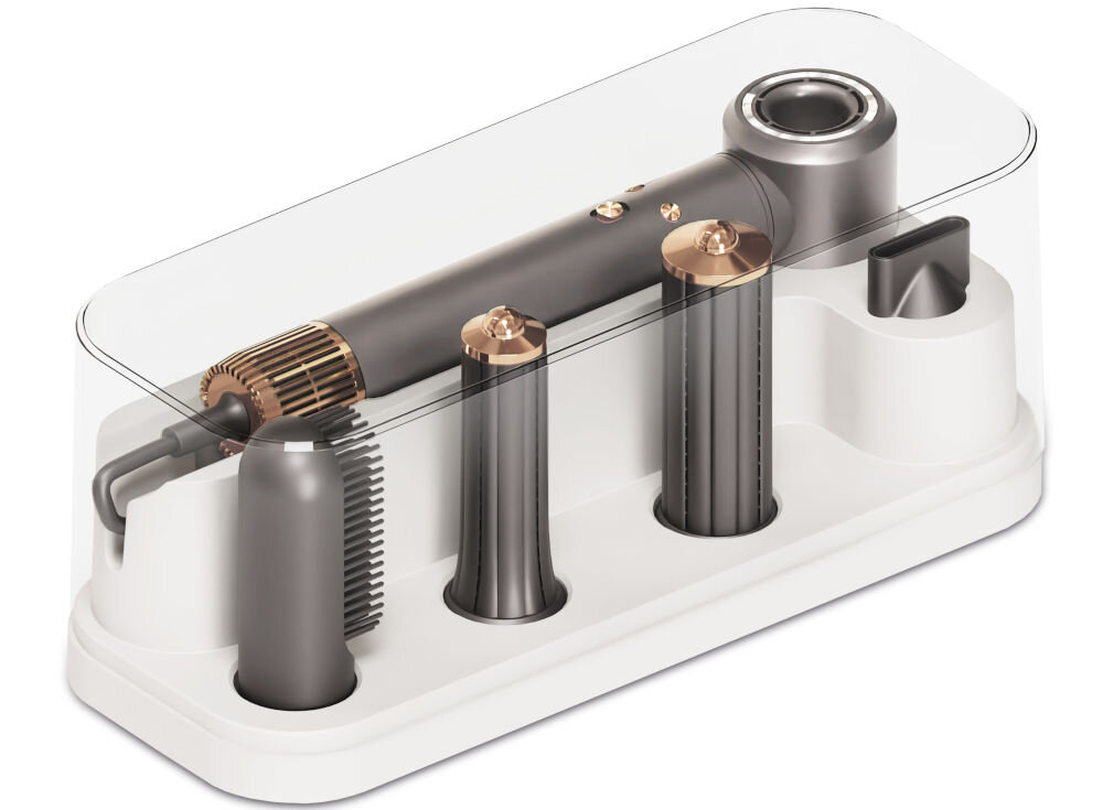 Suszarka WEBBER HD4 5w1 1300W pudełko do przechowywania ochrona urządzenia przed uszkodzeniami i kurzem pomoc w organizacji elegancki design subtelna estetyka porządek 