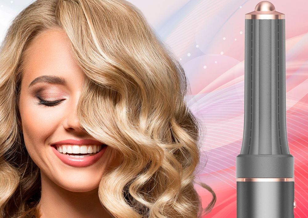 Suszarka WEBBER HD4 5w1 1300W sprężyste loki modelowanie mniejszych loków subtelne fale drobne loki lekkośc objętość szybka łatwa efektywna stylizacja subtelne trwałe loki 