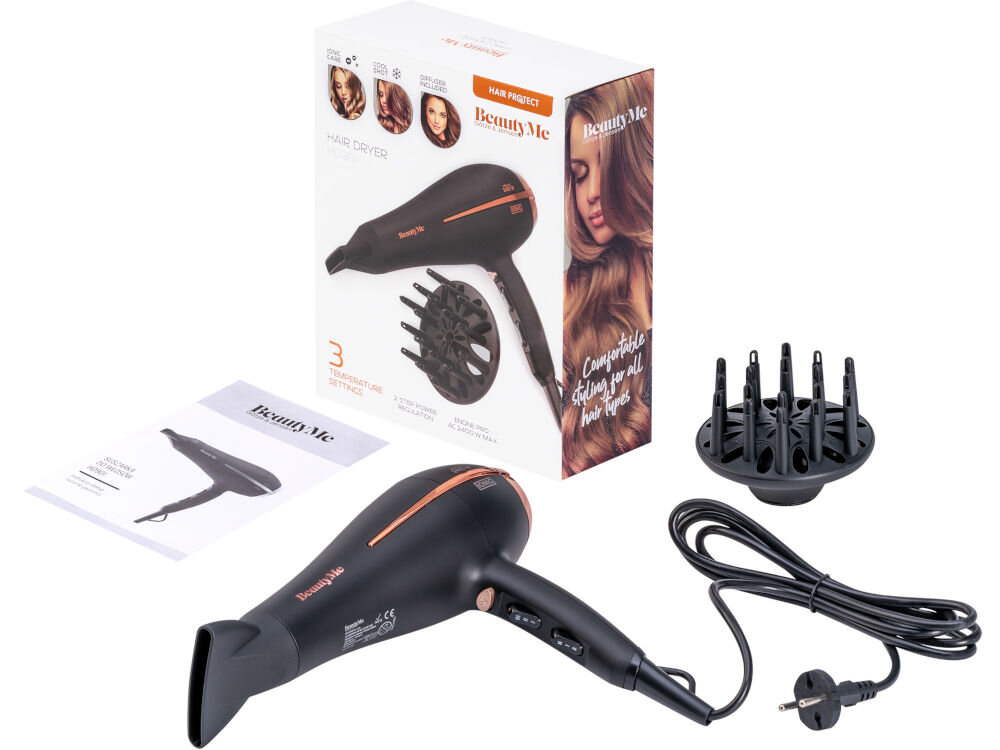 Suszarka BEAUTYME Hair Protect HD901 elementy zestaw