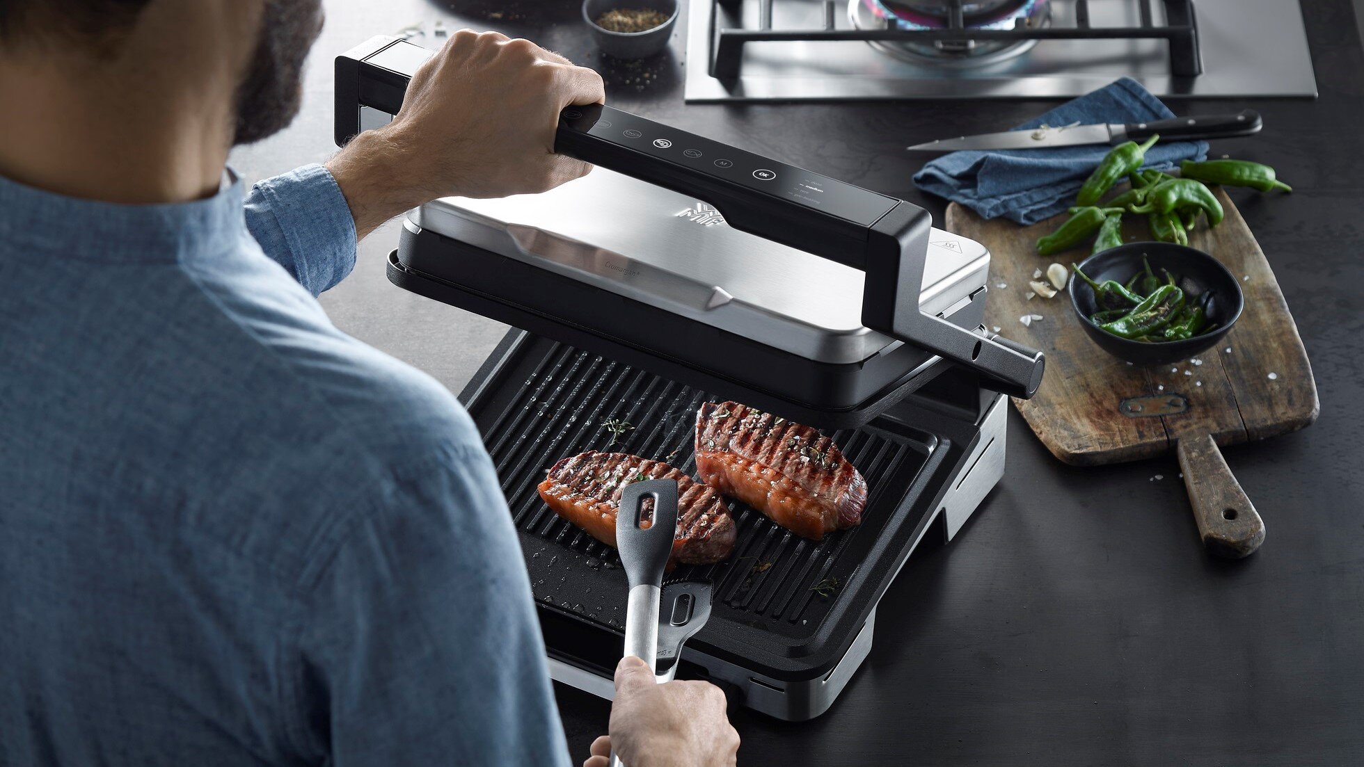 Grill elektryczny WMF Perfection Profi Plus - tryby automatyczne