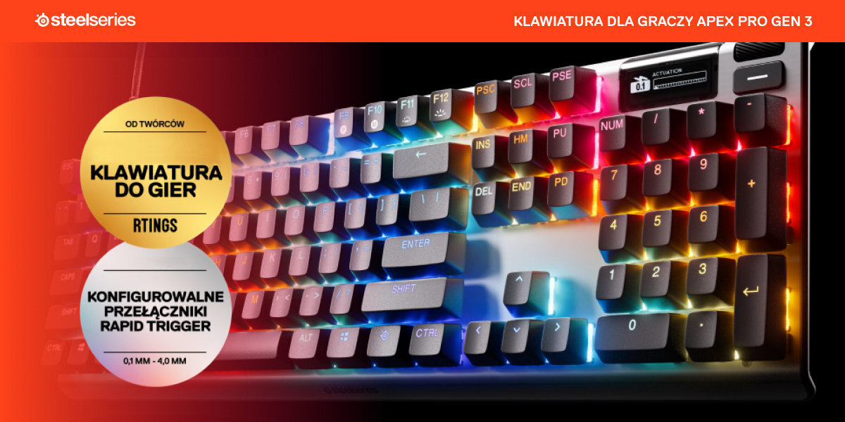 Klawiatura STEELSERIES Apex Pro Gen 3
