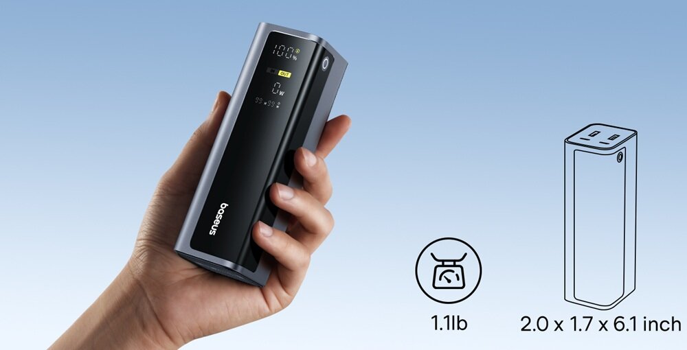 Powerbank Baseus EnerGeek GP12 w dłoni