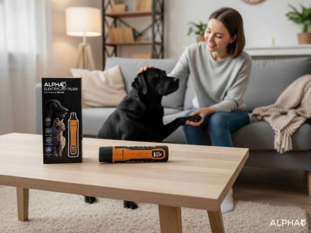 Obcinacz do pazurów ALPHA DG-02 ergonomiczny kształt, antypoślizgowy uchwyt, stabilnie leży w dłoni