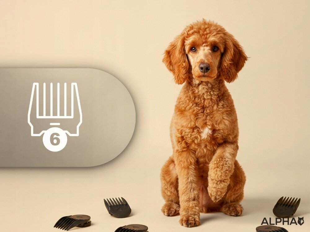 Maszynka do strzyżenia psów ALPHA DGX-04 35 kombinacji długości, regulacja ostrza, 6 nasadek dystansowych