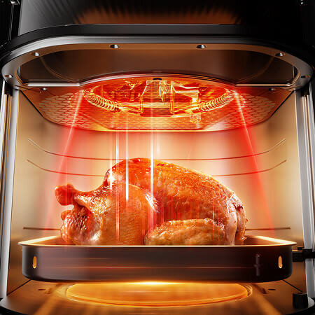 Potrawa w koszu frytkownicy