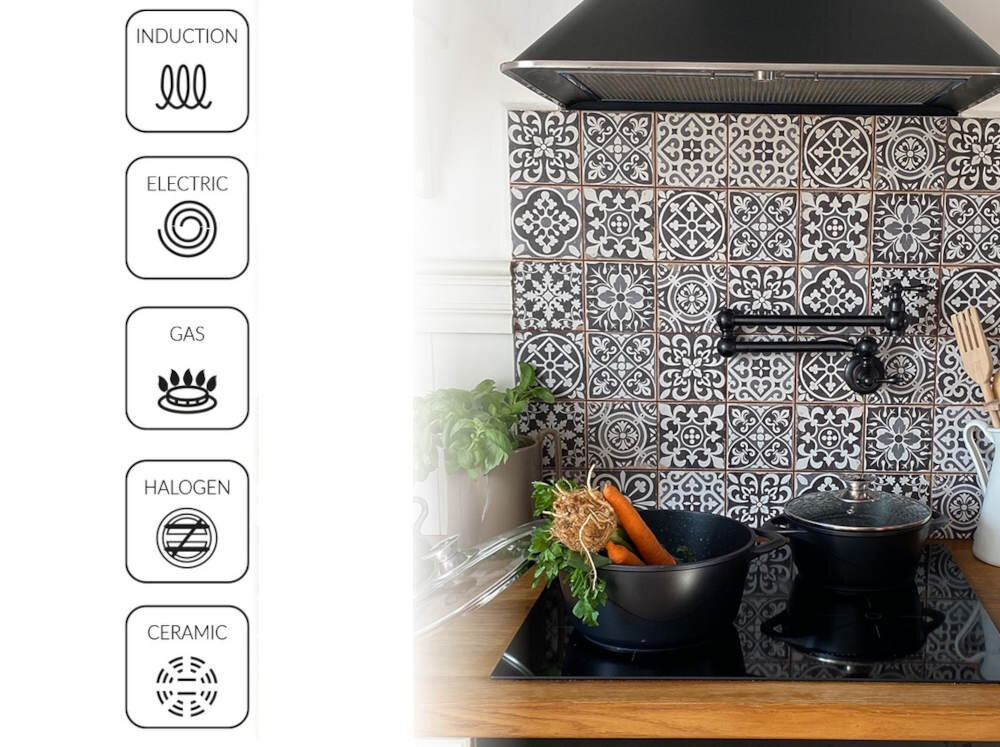 Zestaw garnkow SMILE MGK-12 (10 elementow) uniwersalnosc