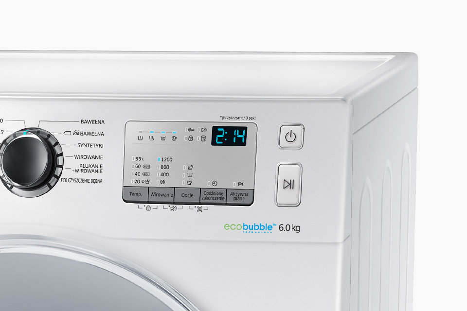 Samsung
11
programów
prania.
Intuicyjne
sterowanie
dla
Twojej
wygody