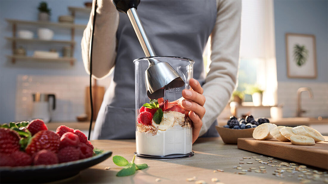 Blender BOSCH ErgoMaster MSM4B622 miksowanie miarka składniki pojemnik oszczędność