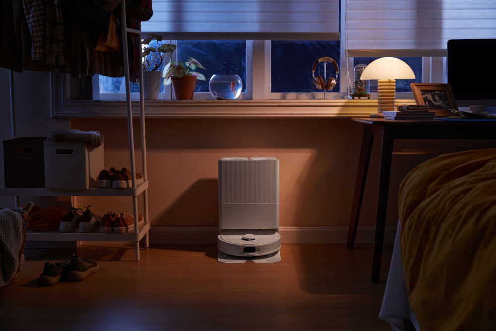 Robot sprzątający ROBOROCK Qrevo S QRS02 Biały niski poziom hałasu 45 dB wielofunkcyjna stacja bazowa termostat bezpiecznik proces suszenia skuteczny bezpieczny automatycznie obracany mop co 15 minut równomierne suszenie optymalne rezultaty 