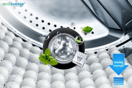 Samsung Eco Bubble™. Chroń tkaniny, oszczędzaj energię