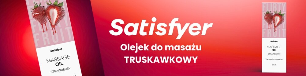 Olejek do masażu SATISFYER Strawberry 250 ml kv początek opisu