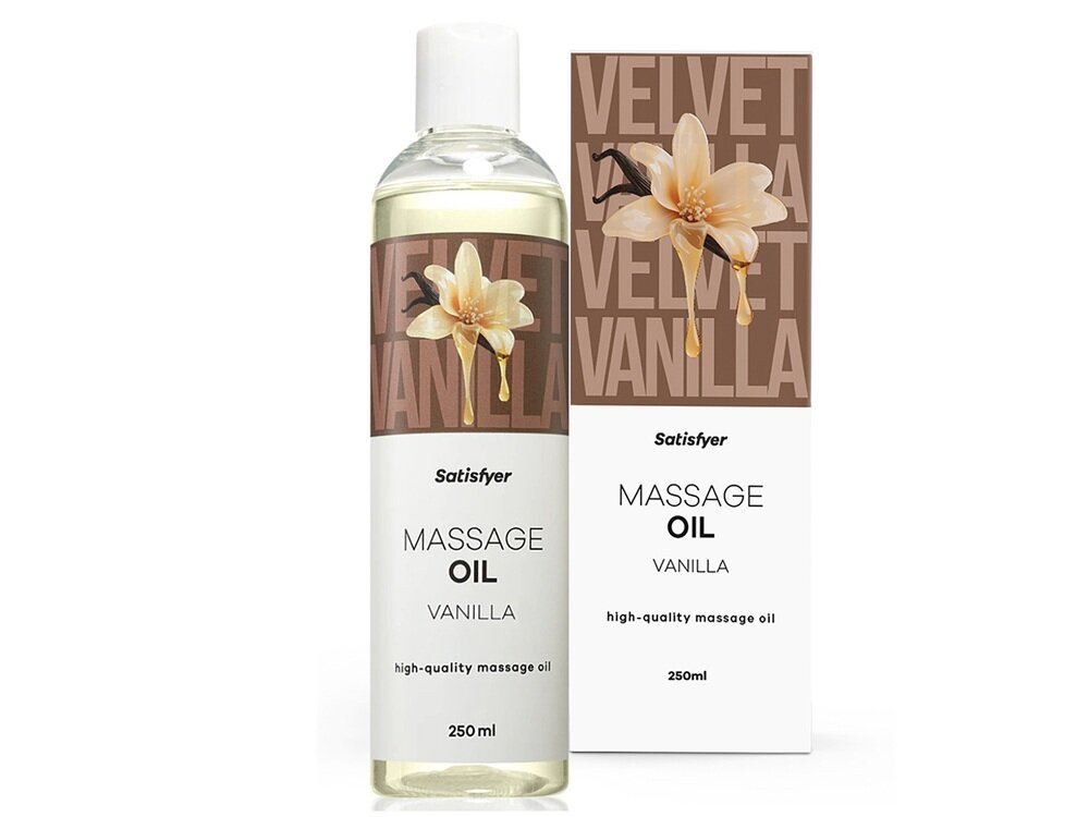 Olejek do masażu SATISFYER Vanilla 250 ml działanie kojące, przytulna atmosfera, odprężenie, bliskość