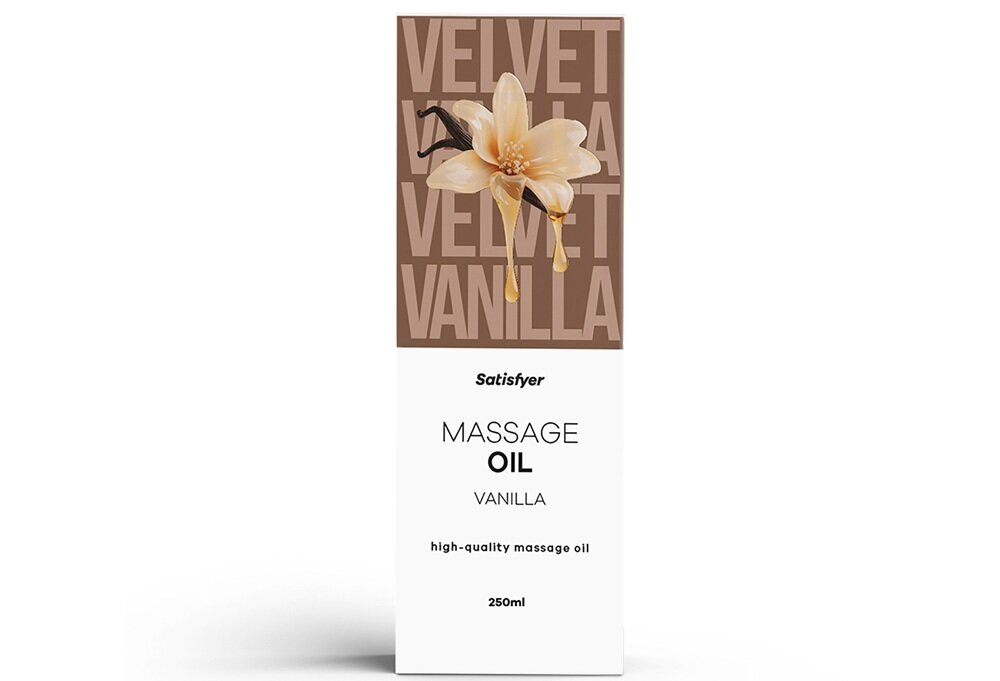 Olejek do masażu SATISFYER Vanilla 250 ml intensywne nawilżenie, przywraca miękkośc i elastyczność, gładkie ciało