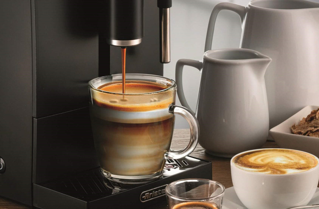 Ekspres ARIETE Diadema 1452/01 Srebrny Stabilna moc i ciśnienie parzenie aromat ciśnienie moc kawa smak właściwa temperatura jakość