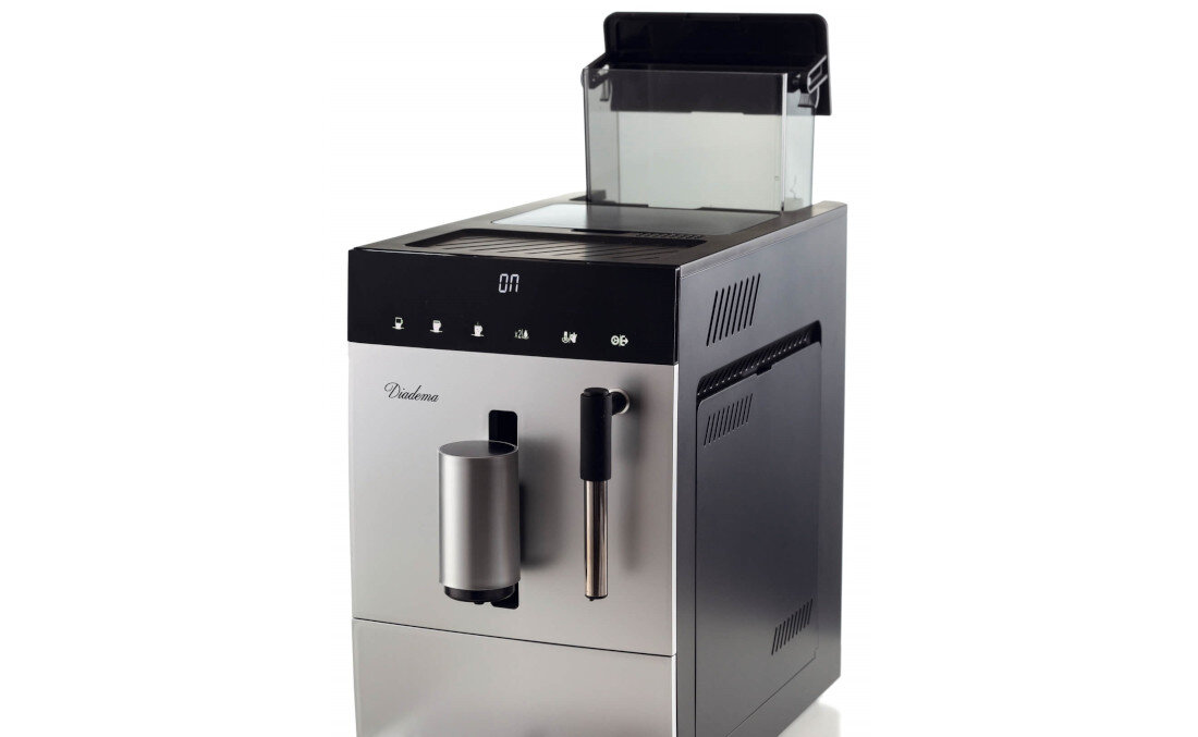 Ekspres ARIETE Diadema 1452/01 Srebrny Praktyczne pojemniki kawa woda pojemność  wygodne użytkowanie