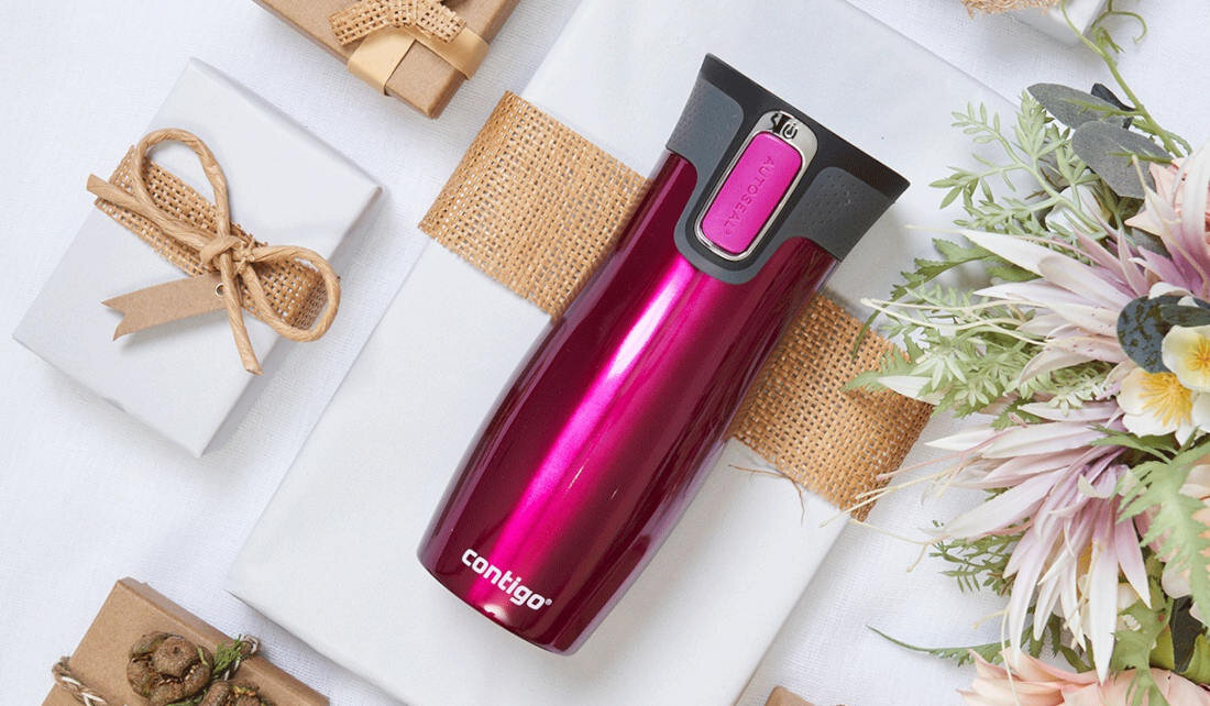 Kubek termiczny CONTIGO West Loop Malinowy