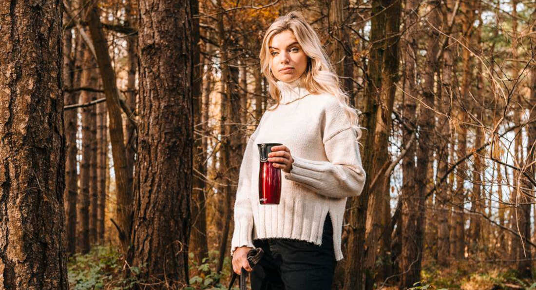 Kubek termiczny CONTIGO West Loop Malinowy Trwałość bezpieczeństwo wykonanie wysoka jakość stal nierdzewna uszkodzenia bezpieczeństwo zdrowie podwójne ścianki