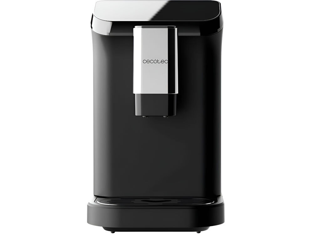 Ekspres CECOTEC Cremmaet Macchia Czarny funkcja automatycznego czyszczenia przepłukiwanie kanałów ułatwienie konserwacji pełnia smaku kawy automatyczne wyłączenie tryb czuwania oszczędność energii gotowość urządzenia do pracy 