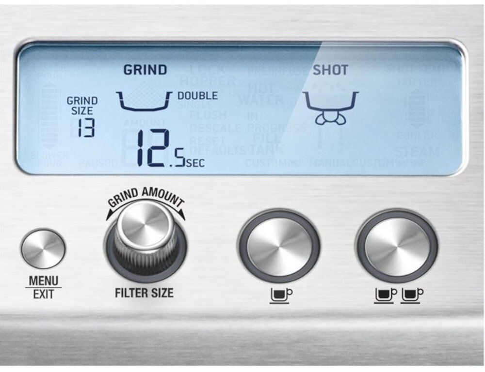 Ekspres SAGE Barista Pro SES878BSS Intuicyjny interfejs kontrola czasu