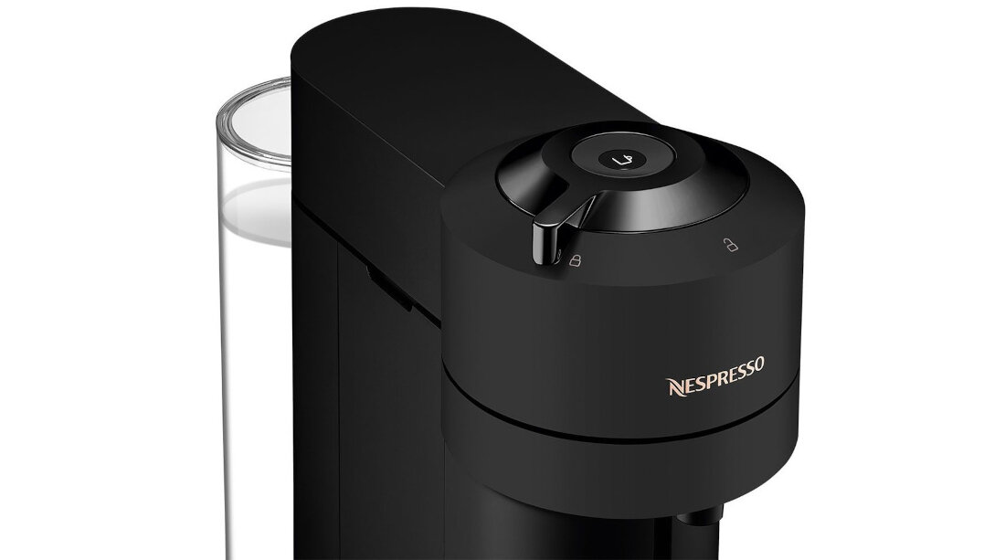 Ekspres DELONGHI Nespresso Vertuo Next ENV 120.BM Czarny nowy wymiar przyjemnosci cisnienie 15 barow bogaty i intensywny aromat naparu