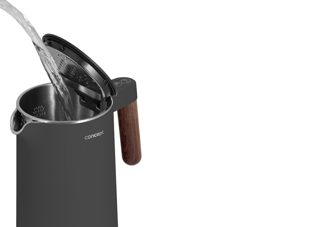 Czajnik CONCEPT RK3305 Szary duza pojemnosc 1,5l wody moc zakres