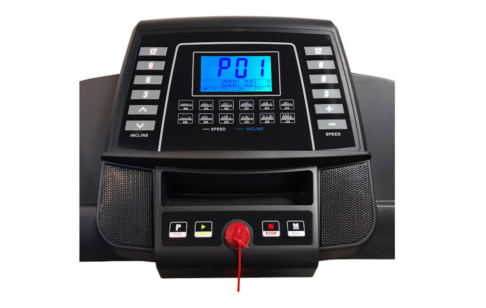 HERTZ bieżnia komputer wyświetlacz LCD czas dystans puls kalorie programy treningowe hrc prędkość kąt nachylenia przyciski
