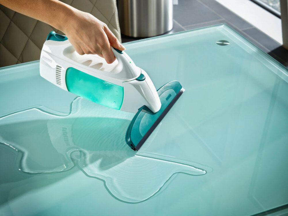 Myjka do okien LEIFHEIT Dry & Clean z drążkiem i myjką dwustronną pod dowolnym katem uzytkowanie 360 stopni