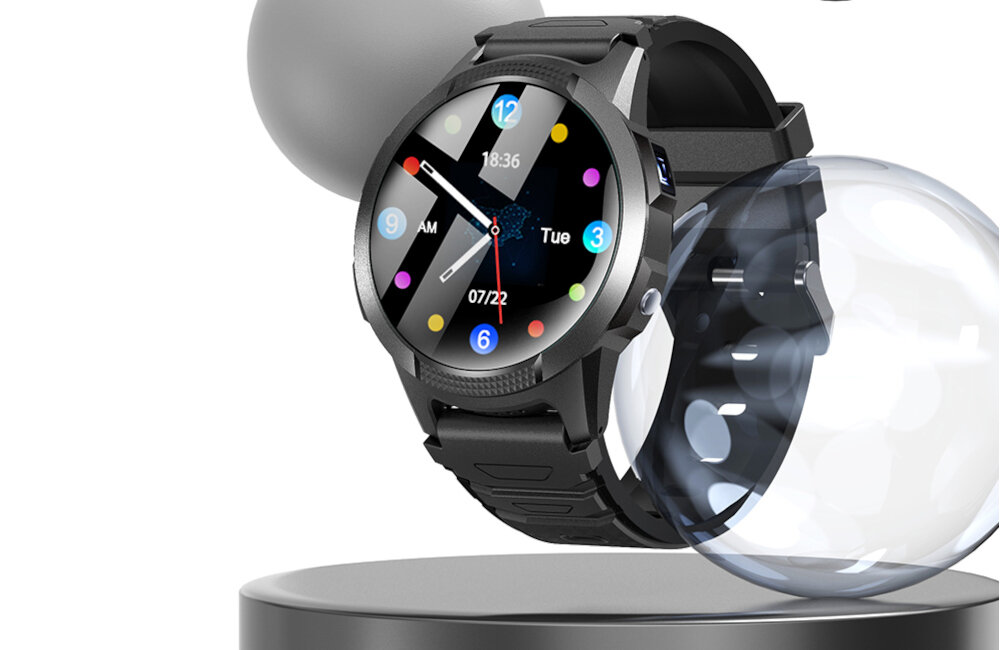 Smartwatch GoGPS X03 ekran bateria czujniki zdrowie sport pasek ładowanie pojemność rozdzielczość łączność sterowanie krew puls rozmowy smartfon aplikacja