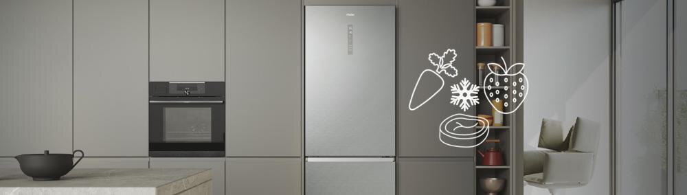 HAIER HTR5720ENMG lodówka funkcje super cool freeze chłodzenie żywność obniżanie temperatura