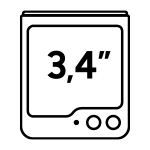 Ekran zewnętrzny o przekątnej 3,4