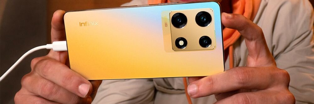 Smartfon Infinix NOTE 30 PRO ekran bateria aparat procesor ram pamięć pojemność rozdzielczość zdjęcia filmy opis dane cechy blokady system łączność wifi bluetooth obudowa szkło odporność porty muzyka transfer sieć przekątna matryca waga czujniki oled amoled ips