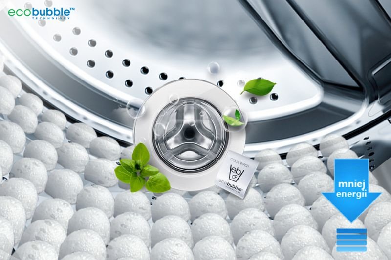 Samsung Eco Bubble™. Chroń tkaniny, oszczędzaj energię