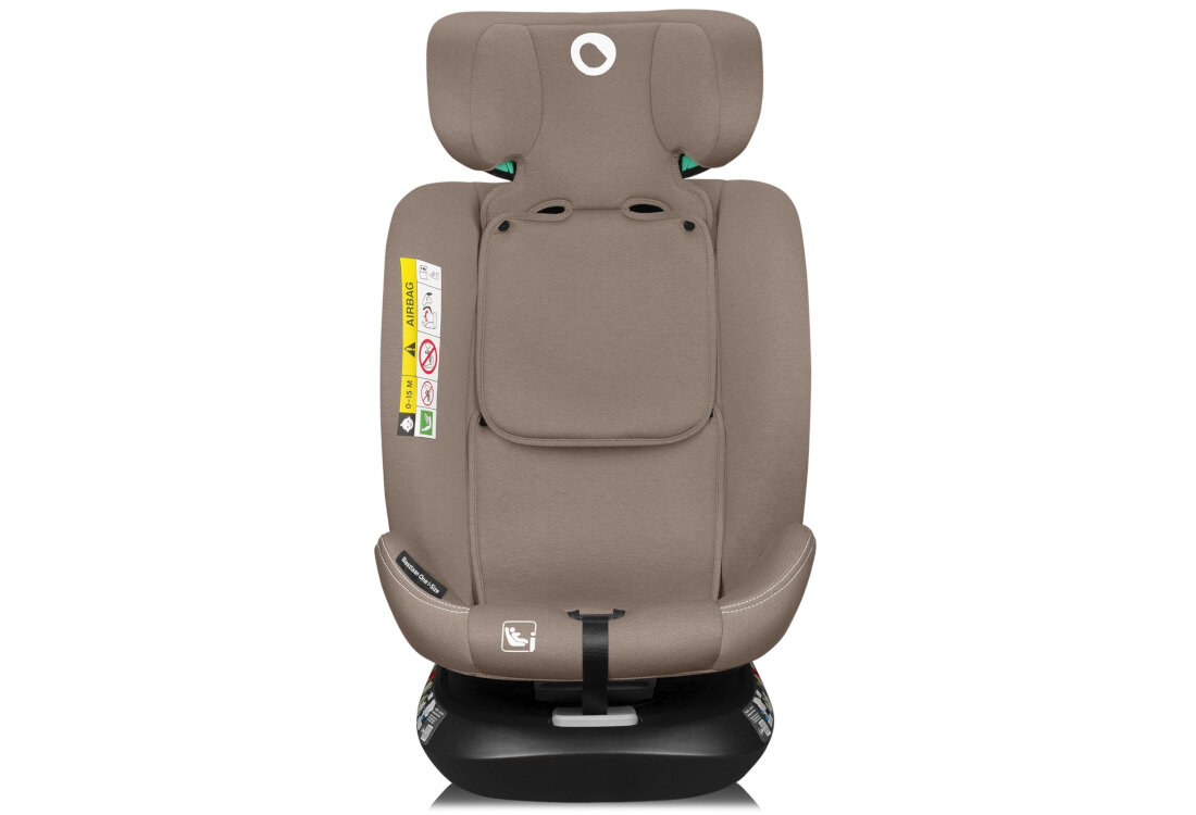 Fotelik samochodowy LIONELO Bastiaan One i-Size (0-36 kg) Beżowy Intuicyjny montaż System ISOFIX pas TopTether wskaźnik kolory informacja pasy bezpieczeństwa wzrost zakres