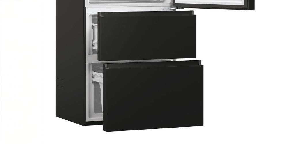 LODÓWKA HAIER HTW7720ENPT 3D,BLACK Wygodny dostęp do zamrażalnika szybki łatwy dostęp