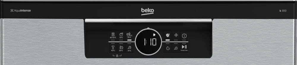 BEKO BDFN26527XQ wygodny panel sterowania program zmywanie pokrętło funkcja zabrudzenie ikonki