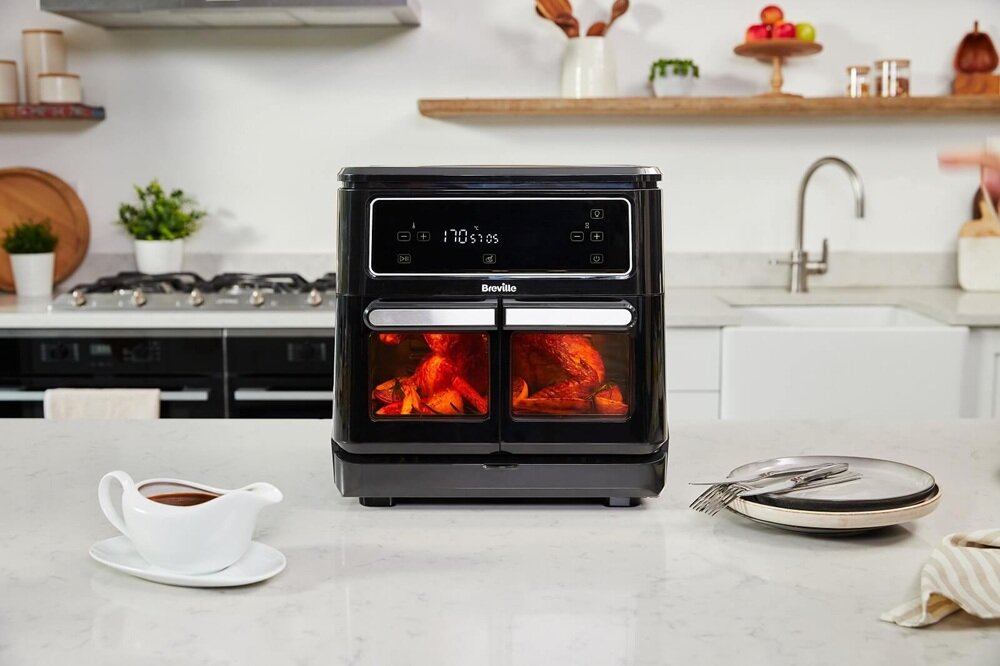 Air Fryer Frytkownica beztłuszczowa BREVILLE VDF130X 11l szybkie nagrzewanie, funkcja automatycznego wyłączania