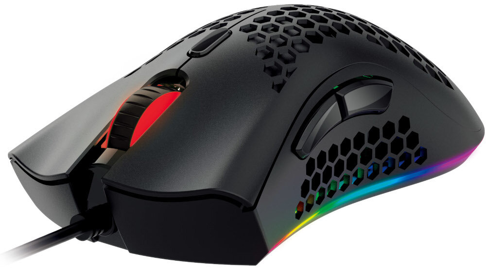 MYSZ GAMINGOWA MAD DOG GM750 ULTRALEKKA sensor pixart 3325