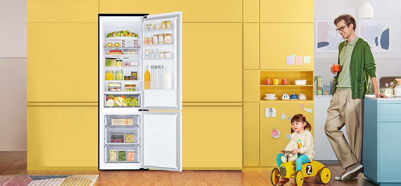 Lodówka Samsung RB38C672CWW ułatwia przechowywanie dzięki zastosowanym udogodnieniom Lodówka Samsung RB38C672CWW ułatwia przechowywanie dzięki zastosowanym udogodnieniom